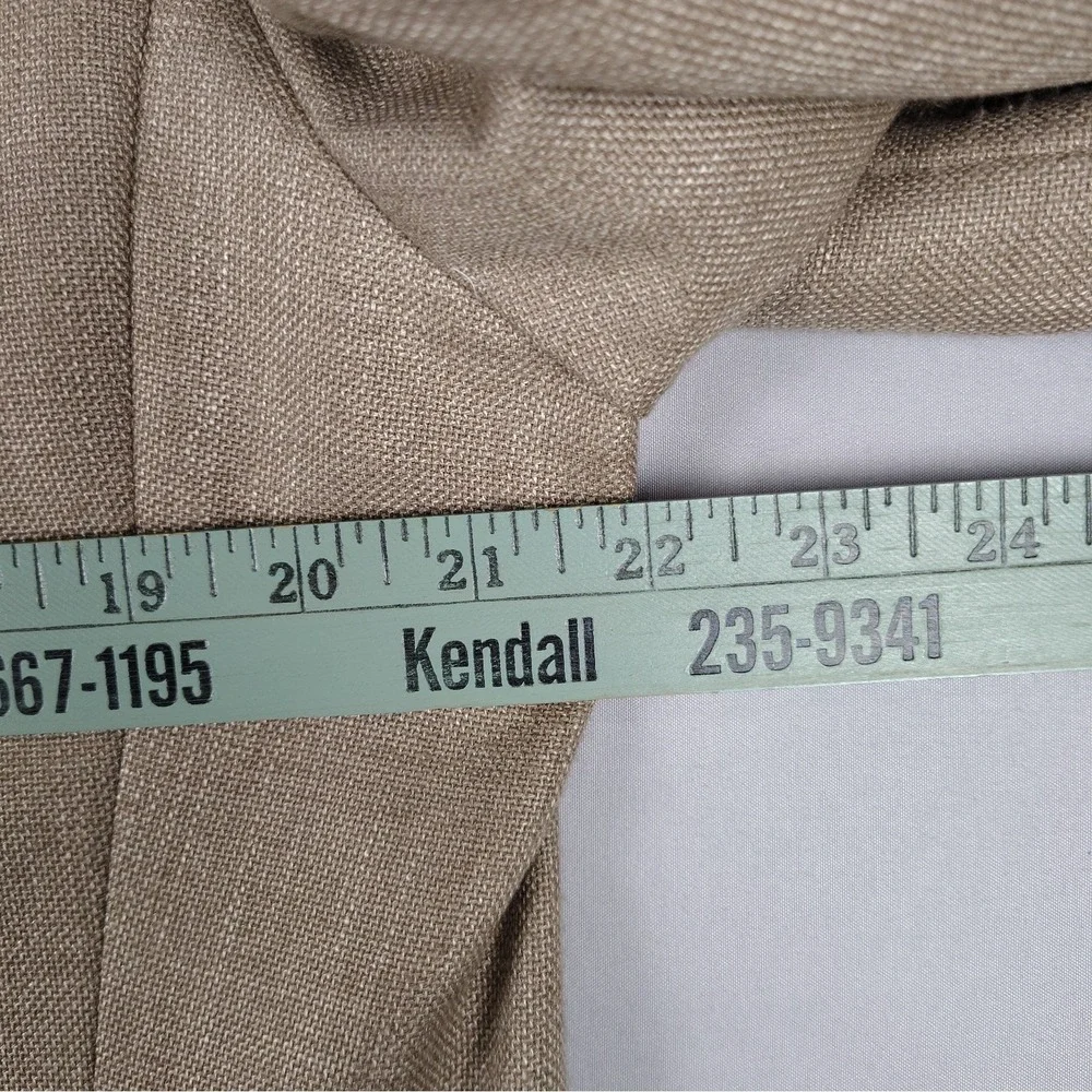 Lauren Ralph Lauren 42L Mens Sport Coat Tan Linen Blend 2 Button Blazer Macy's